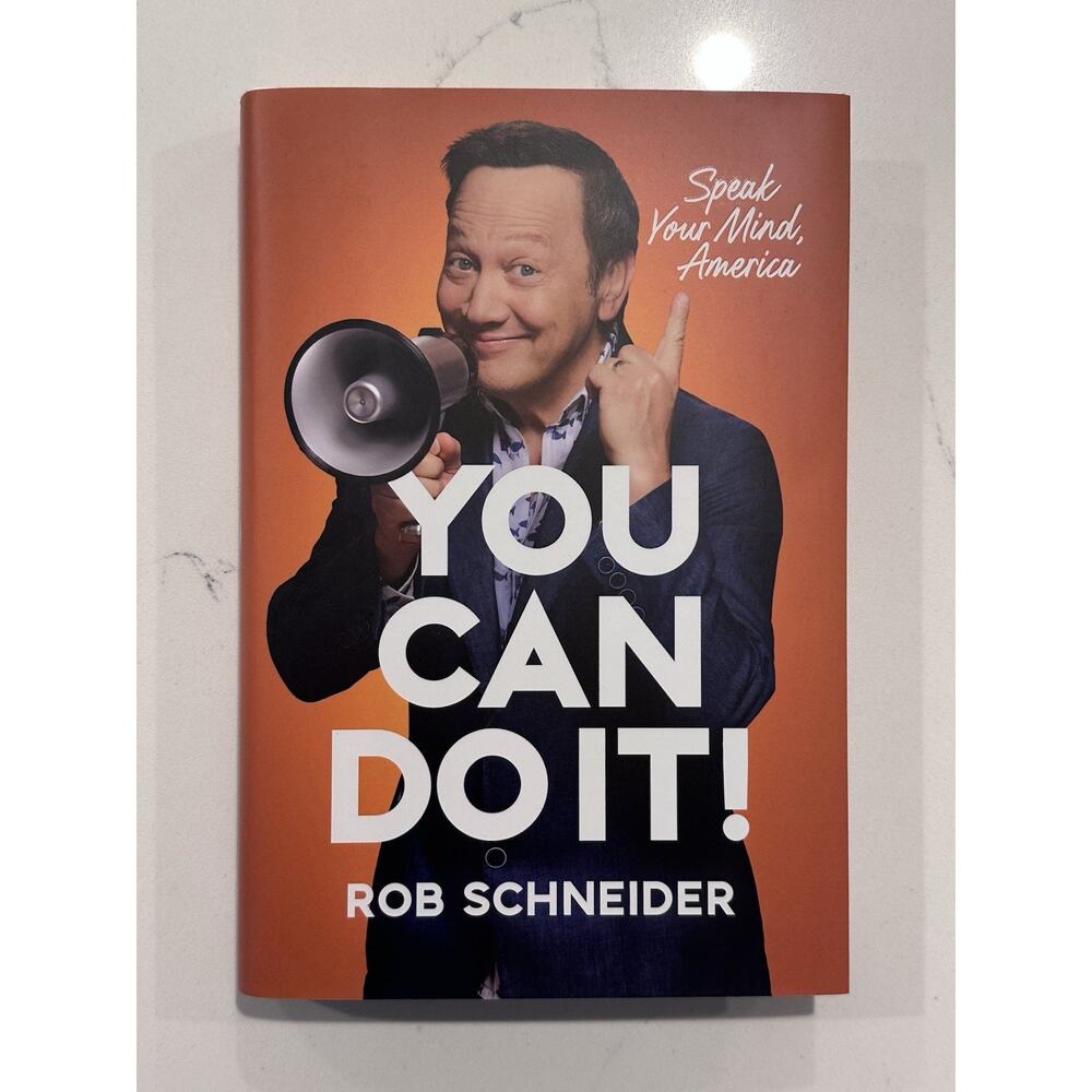ROB SCHNEIDER/SNL - AUTOGRAPHED "YOU CAN DO IT!" NEW SIGNED HARDCOVER BOOK COA